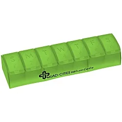 Quick Care Weekly Med Minder - Translucent - 24 hr