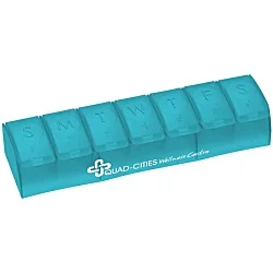 Quick Care Weekly Med Minder - Translucent - 24 hr