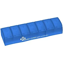 Quick Care Weekly Med Minder - Translucent - 24 hr