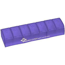Quick Care Weekly Med Minder - Translucent - 24 hr