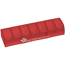 Quick Care Weekly Med Minder - Translucent - 24 hr