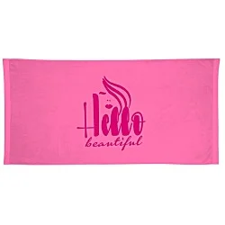 King Size Velour Beach Towel - Colors