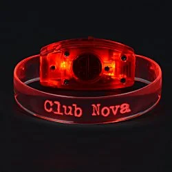 LED Glowing Bracelet - Laser Engraved