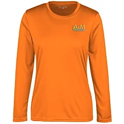 Spin Dye Jersey LS Tee - Ladies' - Embroidered