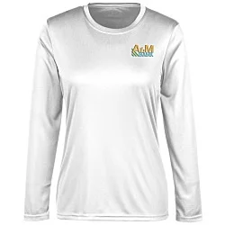 Spin Dye Jersey LS Tee - Ladies' - Embroidered