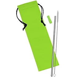 Stainless Steel Straw Set - Laser Engraved