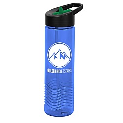 Twist Water Bottle with Two-Tone Flip Straw Lid - 24 oz.