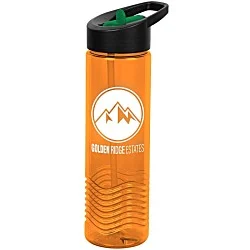 Twist Water Bottle with Two-Tone Flip Straw Lid - 24 oz.