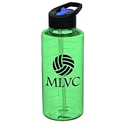 Mountain Bottle with Two-Tone Flip Straw Lid - 36 oz.