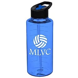 Mountain Bottle with Two-Tone Flip Straw Lid - 36 oz