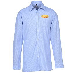 Microcheck Gingham Cotton Shirt - Men's