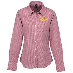 Microcheck Gingham Cotton Shirt - Ladies'