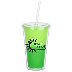 Mood Victory Acrylic Tumbler with Straw - 16 oz.