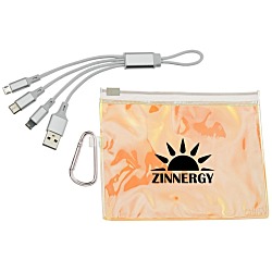 Loop Charging Cable with Iridescent Pouch