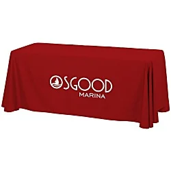 Hemmed Closed-Back Poly/Cotton Table Throw - 6'