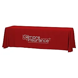 Hemmed Closed-Back Poly/Cotton Table Throw - 8'