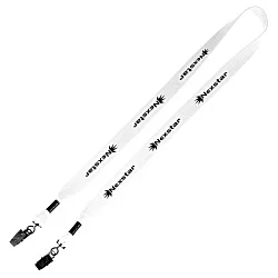 Knit Cotton Lanyard - 3/4" - 2 Bulldog Clips - 24 hr