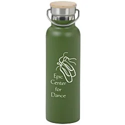 Accord Vacuum Bottle with Wood Lid - 21 oz. - 24 hr