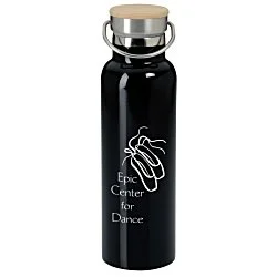Accord Vacuum Bottle with Wood Lid - 21 oz. - 24 hr