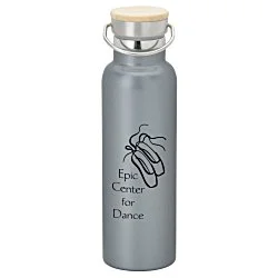 Accord Vacuum Bottle with Wood Lid - 21 oz. - 24 hr