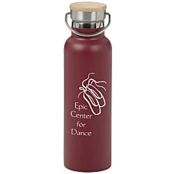 Accord Vacuum Bottle with Wood Lid - 21 oz. - 24 hr
