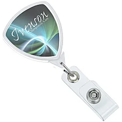 Jumbo Retractable Badge Holder - 24" - Shield - Label