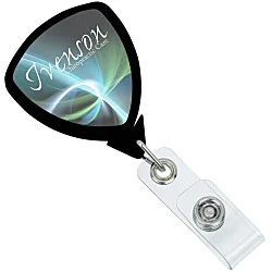 Jumbo Retractable Badge Holder - 24" - Shield - Label