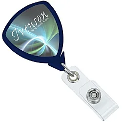 Jumbo Retractable Badge Holder - 24" - Shield - Label