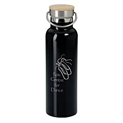 Accord Vacuum Bottle with Wood Lid - 21 oz. - Laser Engraved - 24 hr