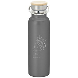 Accord Vacuum Bottle with Wood Lid - 21 oz. - Laser Engraved - 24 hr