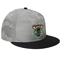 New Era Flat Bill Snapback Camo Cap