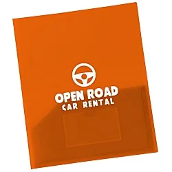 Expandable Twin Pocket Poly Folder - Frost