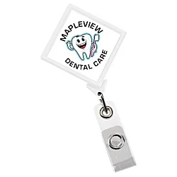 Jumbo Retractable Badge Holder - 40" - Diamond - Label