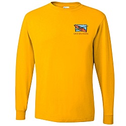 Jerzees Dri-Power 50/50 LS T-Shirt - Colors - Embroidered