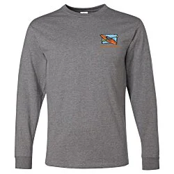 Jerzees Dri-Power 50/50 LS T-Shirt - Embroidered