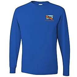 Jerzees Dri-Power 50/50 LS T-Shirt - Embroidered