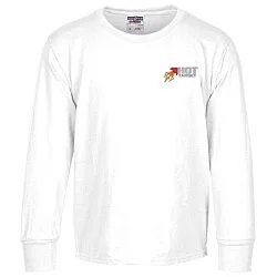 Jerzees Dri-Power 50/50 LS T-Shirt - Youth - Embroidered
