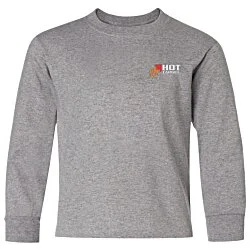 Jerzees Dri-Power 50/50 LS T-Shirt - Youth - Embroidered