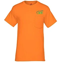 Hanes Workwear Pocket T-Shirt - Embroidered
