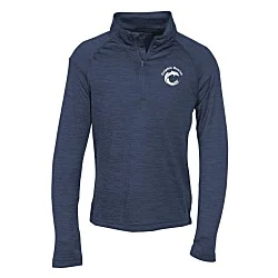 Space-Dyed 1/4-Zip Performance Pullover - Youth - Screen