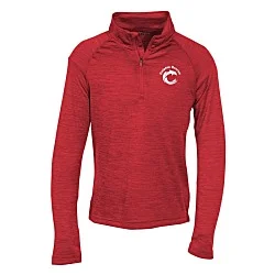 Space-Dyed 1/4-Zip Performance Pullover - Youth - Screen