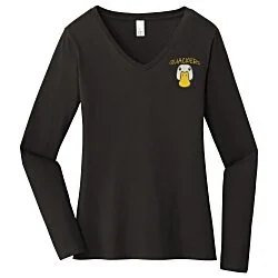 Ultimate V-Neck Long Sleeve T-Shirt - Ladies' - Embroidered