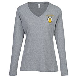 Ultimate V-Neck Long Sleeve T-Shirt - Ladies' - Colors - Embroidered
