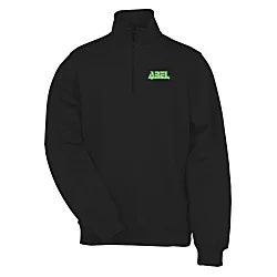 Athletic Fit 1/4-Zip Sweatshirt - Men's - Embroidered - 24 hr