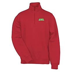 Athletic Fit 1/4-Zip Sweatshirt - Men's - Embroidered - 24 hr