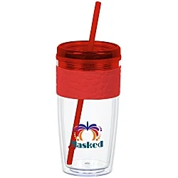 Refresh Pebble Tumbler with Straw - 16 oz. - Full Color