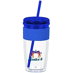 Refresh Pebble Tumbler with Straw - 16 oz. - Full Color