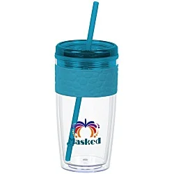 Refresh Pebble Tumbler with Straw - 16 oz. - Full Color
