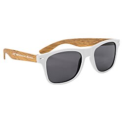 Wood Grain Beach Sunglasses - Sides - 24 hr