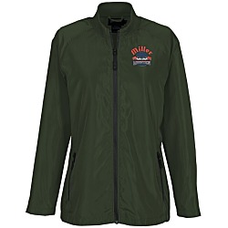 Sleek Lightweight Rib Collar Jacket - Ladies' - Embroidery